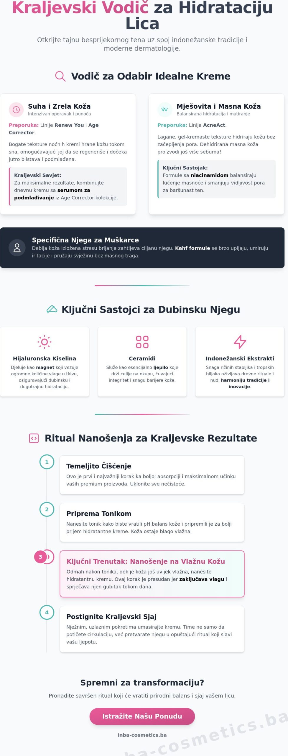 Hidratantna krema za lice: Vodič za kraljevsku njegu i blistav ten u 2026. godini