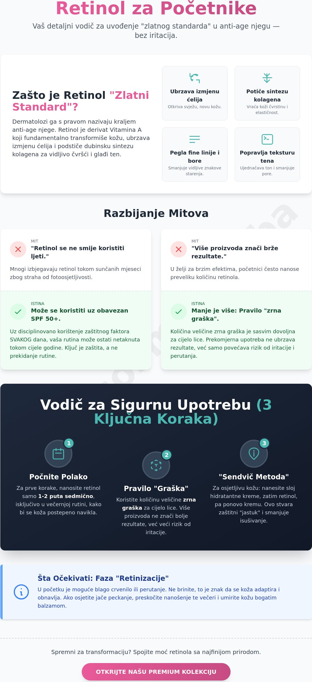 Prirodni sastojci protiv bora i retinol za početnike: Mitovi i istine o vječnoj mladosti